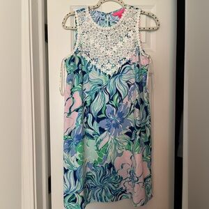Lilly Pulitzer Blue and Green Sleeveless Sundress
